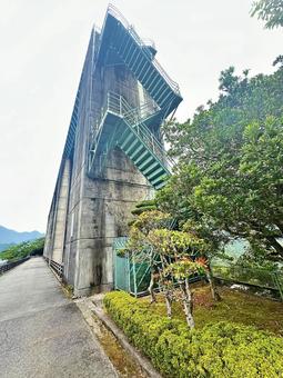 Photo, ikehara dam, shimokitayama village, yoshino district, nara prefecture, dam for power generation, 