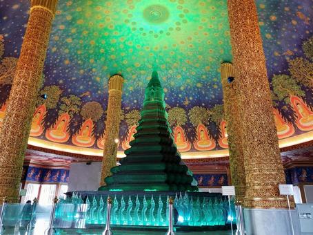 バンコク　ワットパクナム ワット,寺,寺院の写真素材