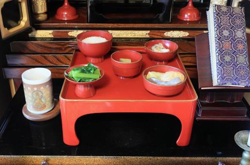 お盆のお供え料理(東北地方・農家) お盆のお供え料理(東北地方・農家) お盆,お供え,料理の写真素材