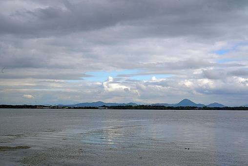 パワースポット　満月寺・浮御堂㉔　湖 滋賀県大津市,満月寺,浮御堂の写真素材