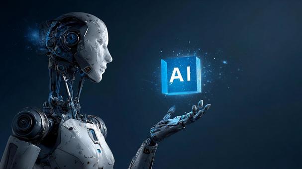 ビジネスと科学：AIとロボットの写真