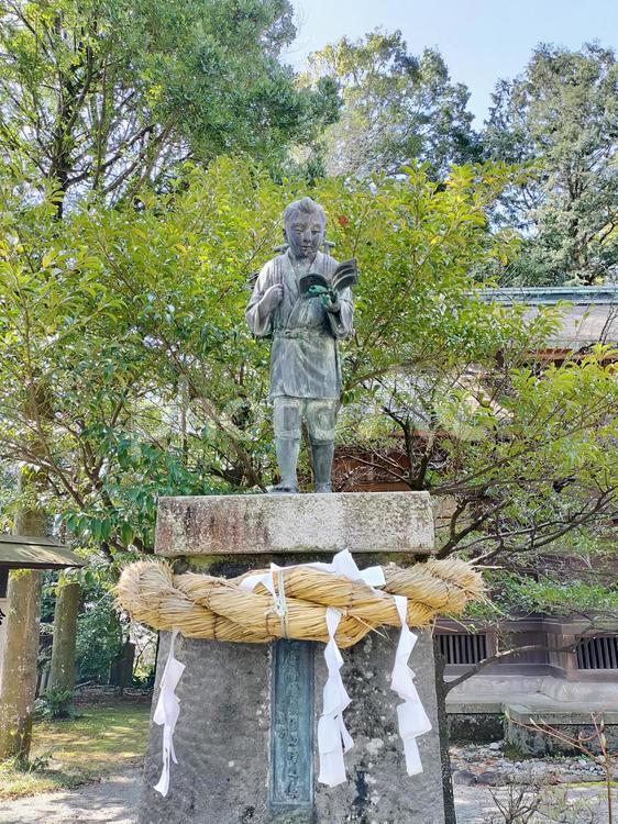 報徳二宮神社　二宮尊徳ブロンズ像 報徳二宮神社,二宮尊徳,二宮金次郎の写真素材
