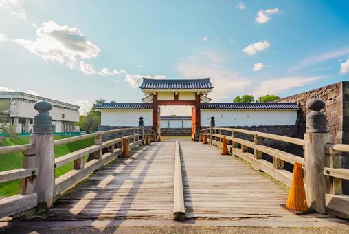 【山形】山形駅の周辺 山形城跡 【山形】山形駅の周辺 山形城跡 山形城跡,山形,城跡の写真素材