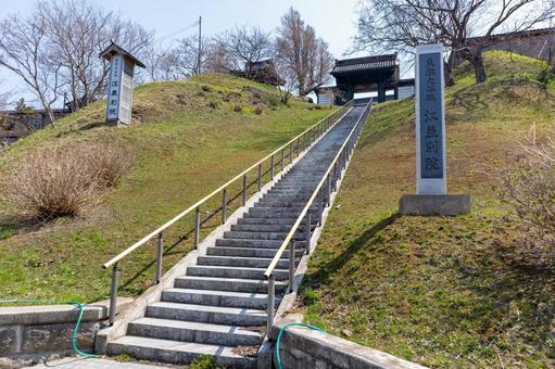 江差別院への階段 江差別院への階段の写真