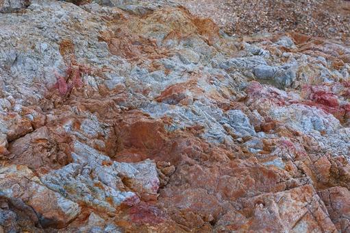 糸島市大口海岸ー露出した花崗閃緑岩06の写真