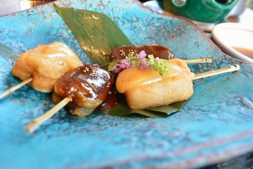 田楽 田楽 田楽,麩,料亭の写真素材