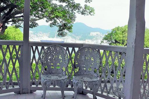 グラバー庭園から眺める風景 グラバー庭園から眺める風景の写真