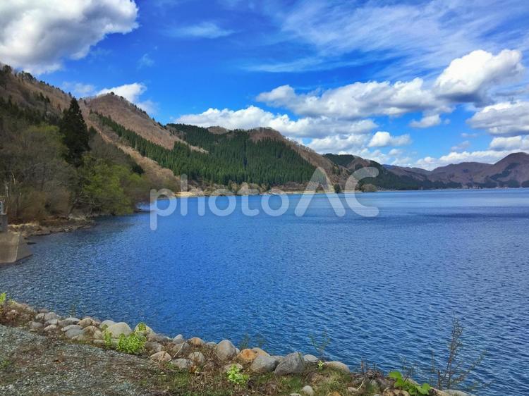 田沢湖(秋田県仙北市) 田沢湖,秋田県,仙北市の写真素材