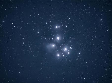 プレアデス星団 プレアデス星団,天体,星の写真素材