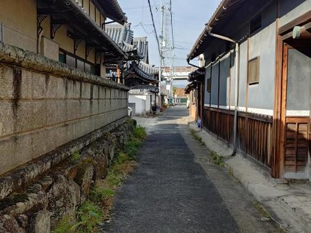 裏路地 路地,隘路,昭和の写真素材