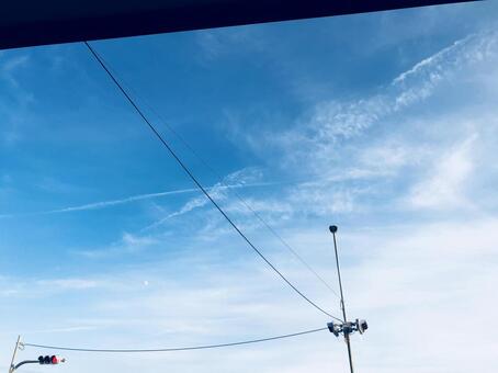 空とスピーカー 空とスピーカーの写真