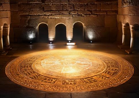 神秘の儀式場に刻まれた封印陣 神秘の儀式場に刻まれた封印陣の写真