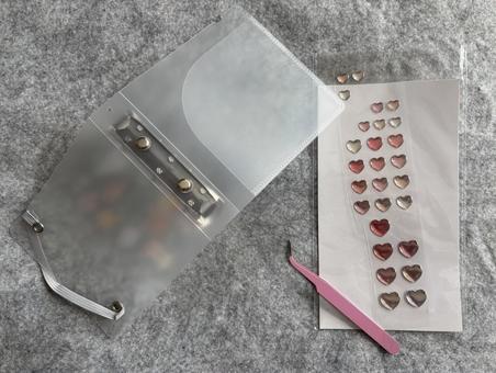 シール シール,ぷっくり,ハートの写真素材