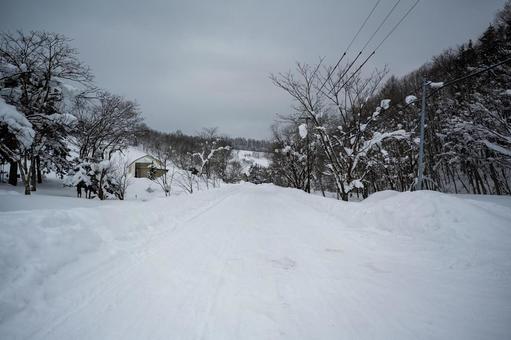 雪景色 雪景色の写真