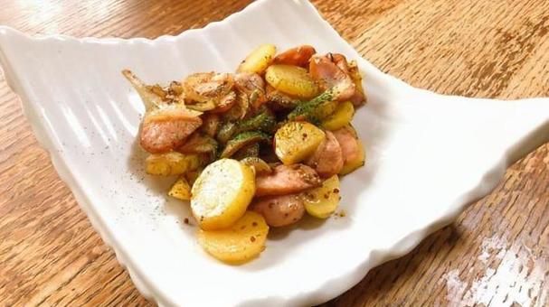 ジャーマンポテト ジャーマンポテト,じゃがいも,ベーコンの写真素材