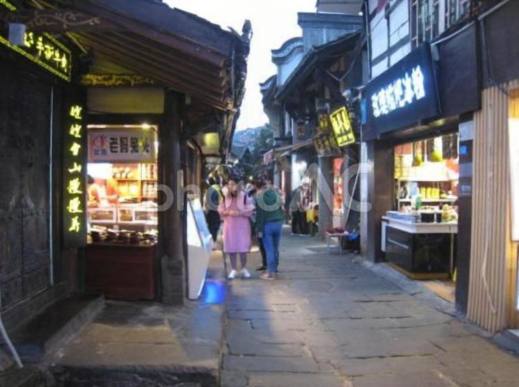 中国　重慶の磁気口　路地11 中国,海外,観光の写真素材