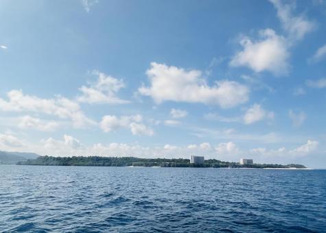 夏の島と海 夏の島と海の写真