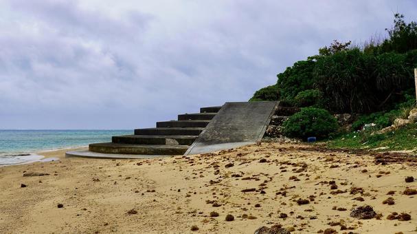 Gigahama and Wanahama beaches on Tsuken Island in Uruma City, Okinawa Prefecture, JPG