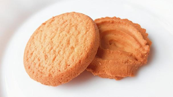 2種のバタークッキー・2 2種のバタークッキー・2 クッキー,お菓子,食べ物の写真素材