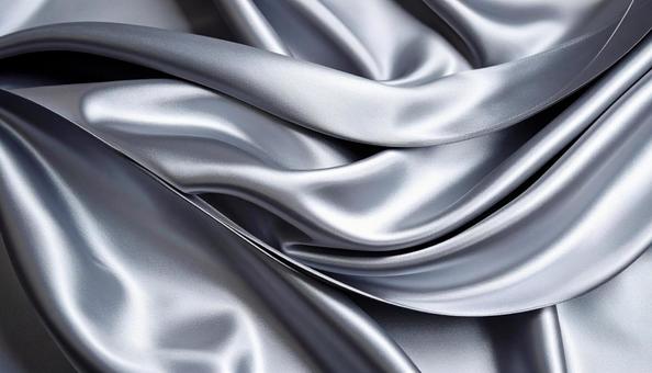 銀色の高級感のある生地の写真