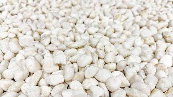 白い砂利　背景素材　日本庭園 白,砂利,小石の写真素材