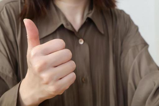 グッドポーズの女性 グッドポーズの女性 グッドポーズ,女性,グッドの写真素材