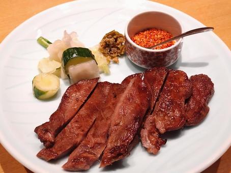 牛タン焼き 牛タン焼き 牛タン,塩焼き,ご当地グルメの写真素材