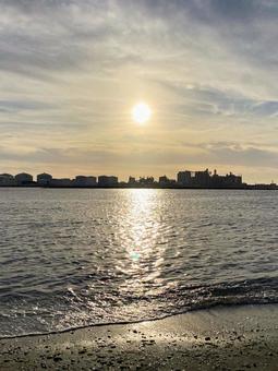 夕暮れの海 夕暮れの海の写真