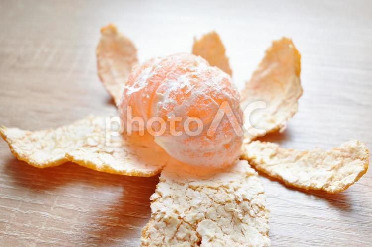 皮のむいたみかん みかん,果物,フルーツの写真素材