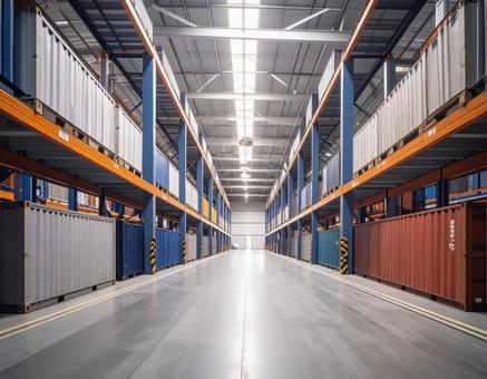 物流倉庫の様子の写真