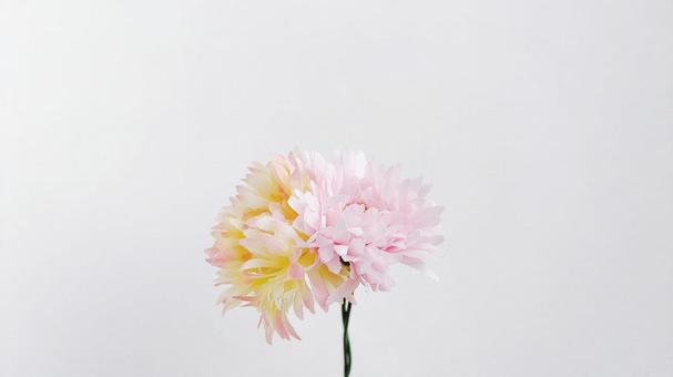 フェイクフラワー(黄色とピンク・中央) フェイクフラワー(黄色とピンク・中央) フェイクフラワー,造花,雑貨の写真素材