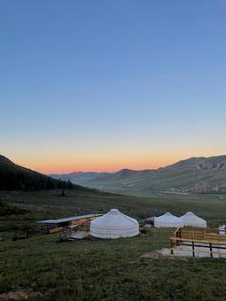 朝焼けとゲル 朝焼けとゲルの写真