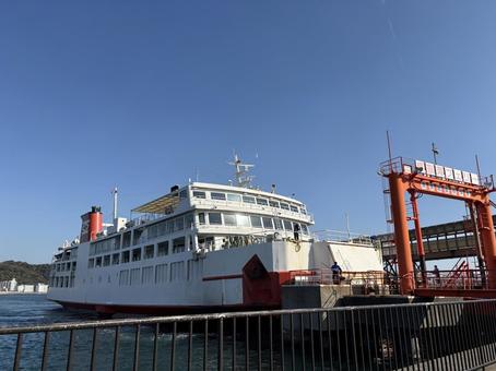 フェリー 東京湾,金谷港行き,かなや丸の写真素材