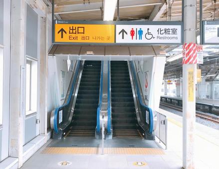 エスカレーター エスカレーター エスカレーター,昇降装置,のぼるの写真素材
