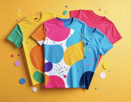カラフルTシャツ カラフルTシャツの写真