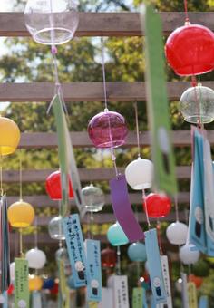 風鈴 風鈴 風鈴,カラフル,癒しの写真素材