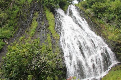オシンコシンの滝2 オシンコシンの滝,滝,日本の滝百選の写真素材