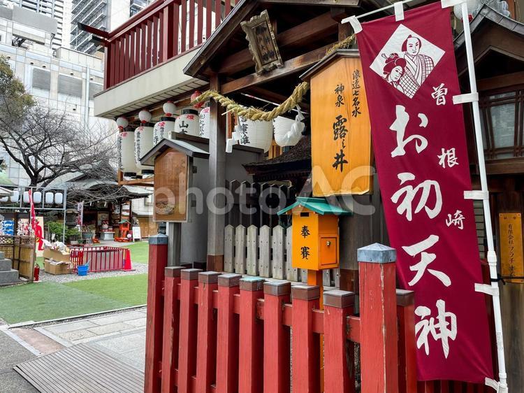 大阪のお初天神 大阪,梅田,風景の写真素材