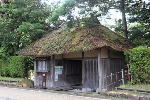 新潟県村上市にある若林家住宅。詫び寂び。 新潟県,村上市,若林家住宅の写真素材