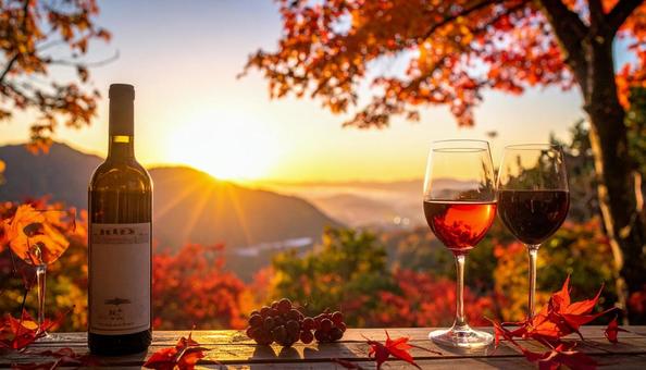 秋のワインの写真