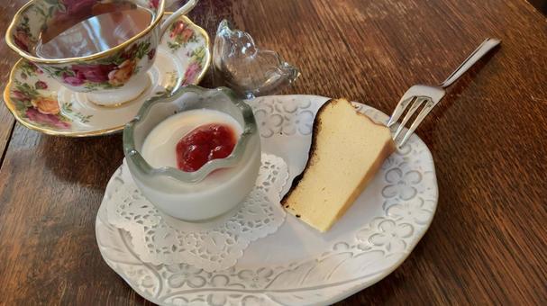 Photo, basque cheese cake, cake, richness, 