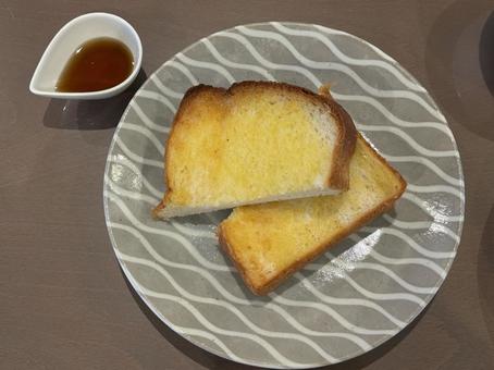 モーニング_食パン_トースト モーニング,食べ物,久喜の写真素材