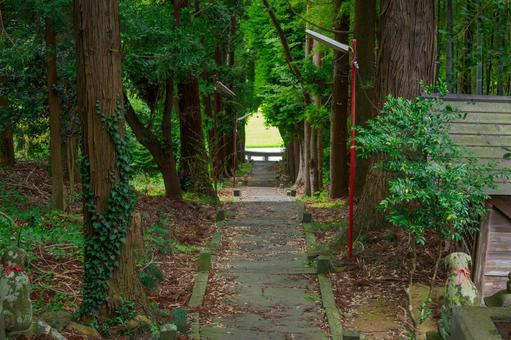 Photo, a shrine, shimizumine shrine, shrines and temples, 