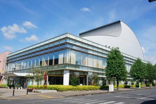 宮崎県都城市ウエルネス交流プラザ 宮崎県都城市ウエルネス交流プラザ 市街地,建物,風景の写真素材