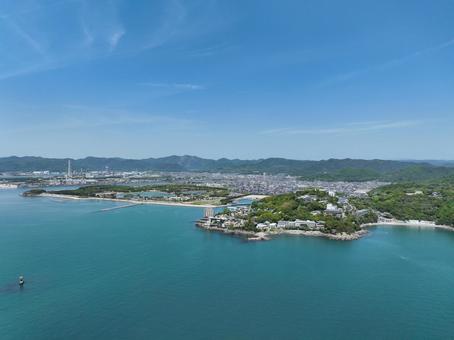 兵庫県赤穂市 赤穂市の風景 兵庫県赤穂市 赤穂市の風景 赤穂市の風景,海,海面の写真素材