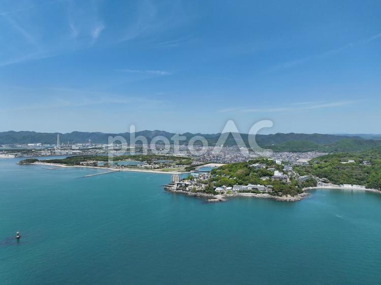 兵庫県赤穂市　赤穂市の風景 赤穂市の風景,海,海面の写真素材