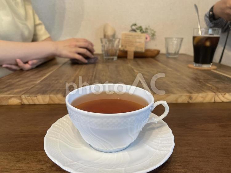 紅茶で楽しいおしゃべりティータイム 紅茶,デザート,美味しいの写真素材