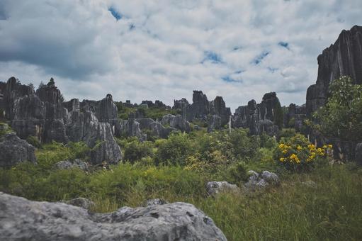 昆明市石林风景区 昆明市石林风景区 中国,雲南,石林の写真素材