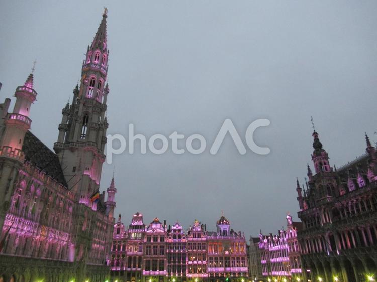 ベルギーの世界遺産のグランプラス ベルギー,ブリュッセル,グランプラスの写真素材