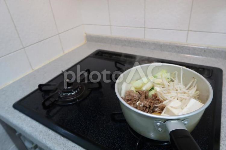 すき焼き 冬,寒い,すき焼きの写真素材